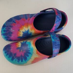 CROCS Colorful Tie-Dye Clogs